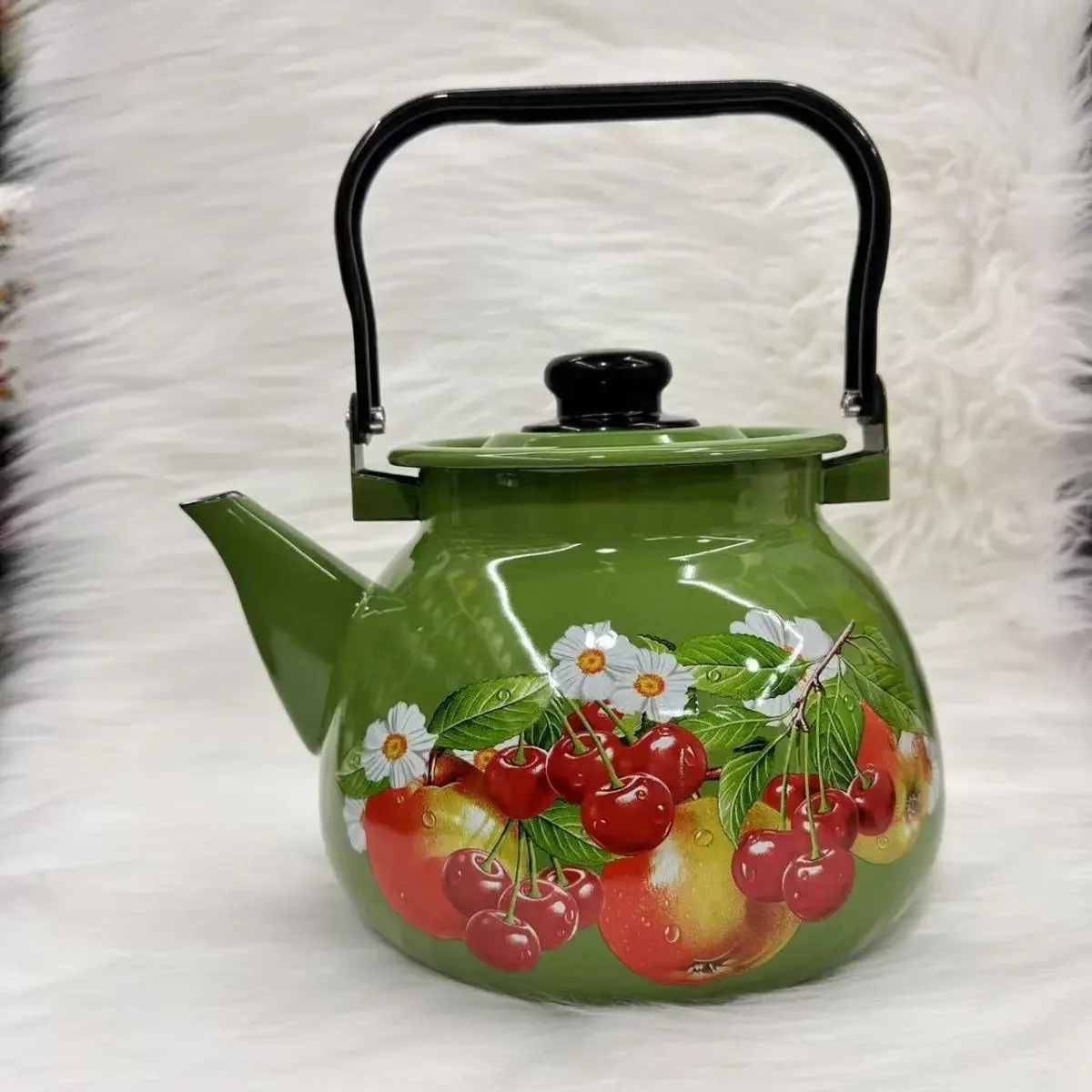 3.5 Liters Enamel Tea Kettle Kettle Home Kitchen Cookware Boil Milk Coffee Kettle