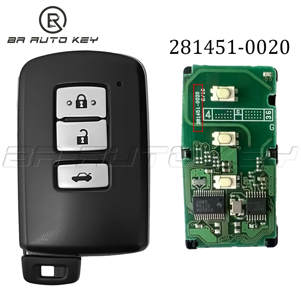 281451-0020 Oem Keyless go Remote Keys Fob Für Toyota camry crown Smart key für camry 312/314MHZ mit 8A Chip Original bord