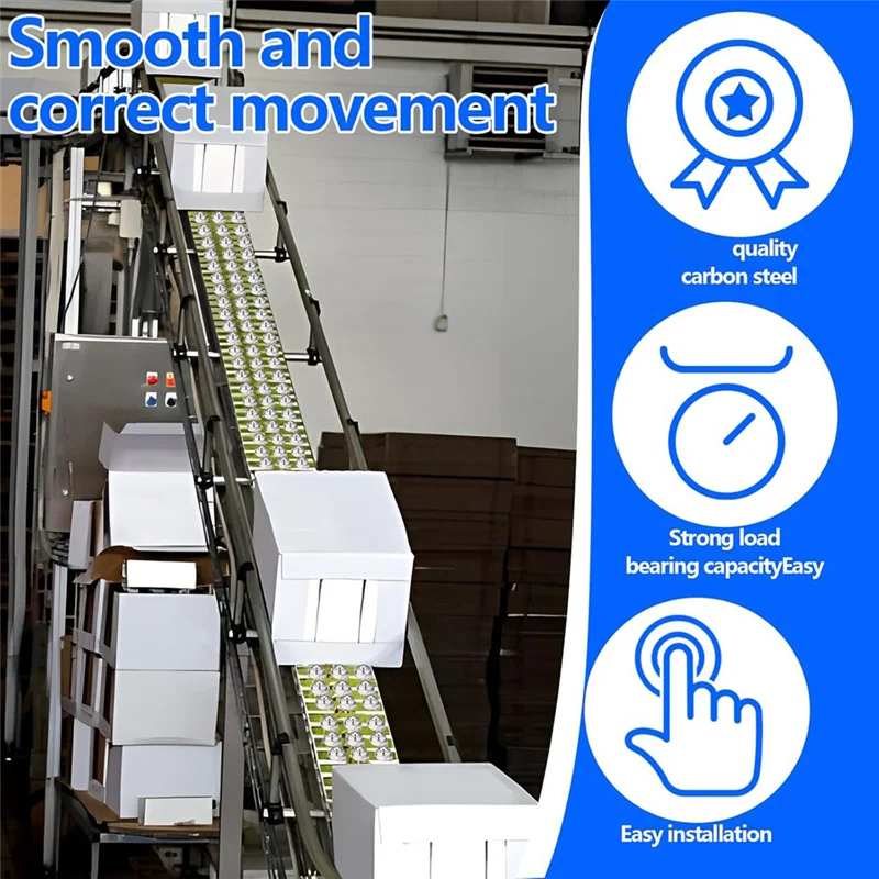 

ABSF 16Pc Roller Ball Transfer Bearing Carbon Steel Round Ball Transfer Unit Universal Ball Casters For Conveyor Roller Stand