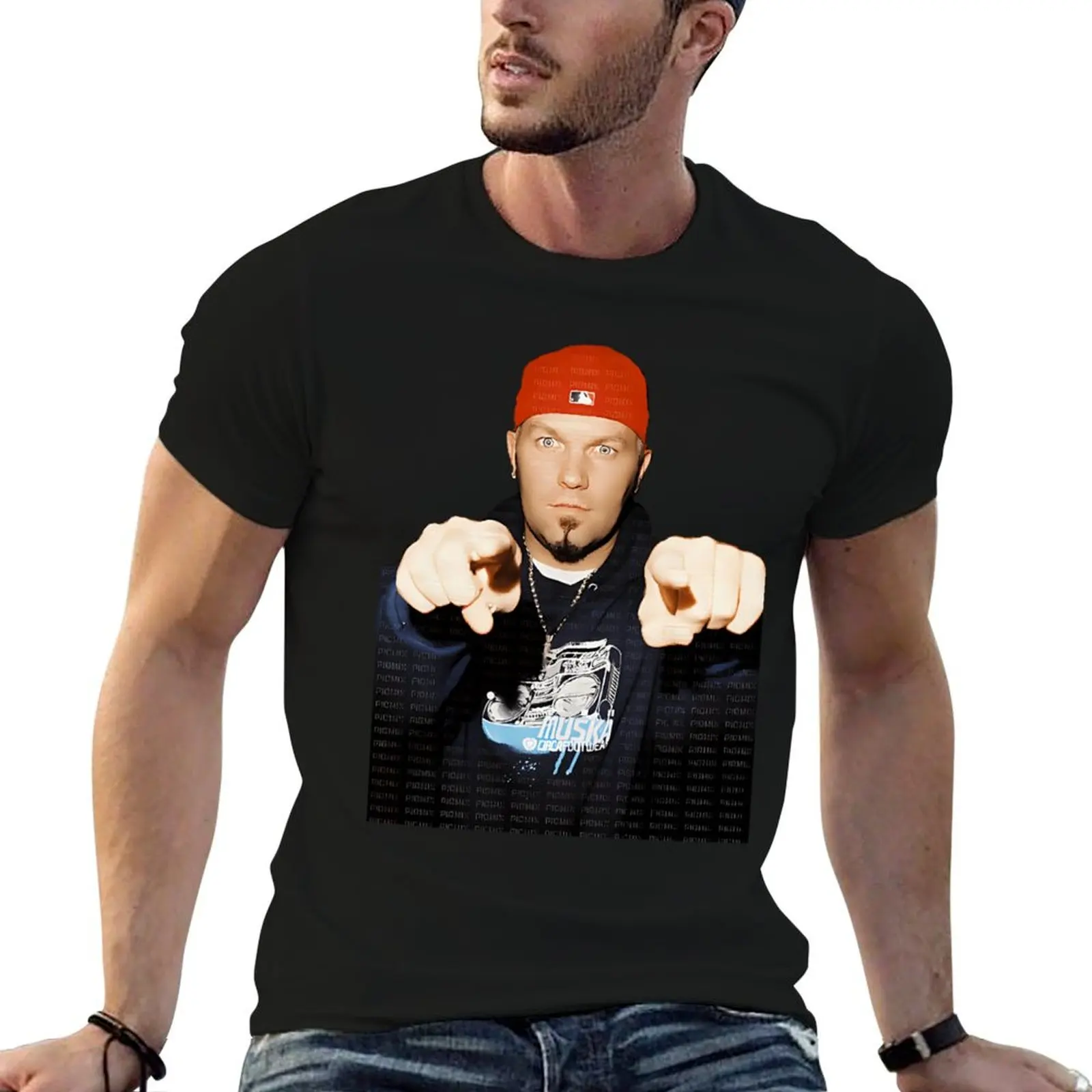 

Fred Durst limp bizkit T-Shirt t shirts for man cotton soft anime t shirts oversize T-Shirt