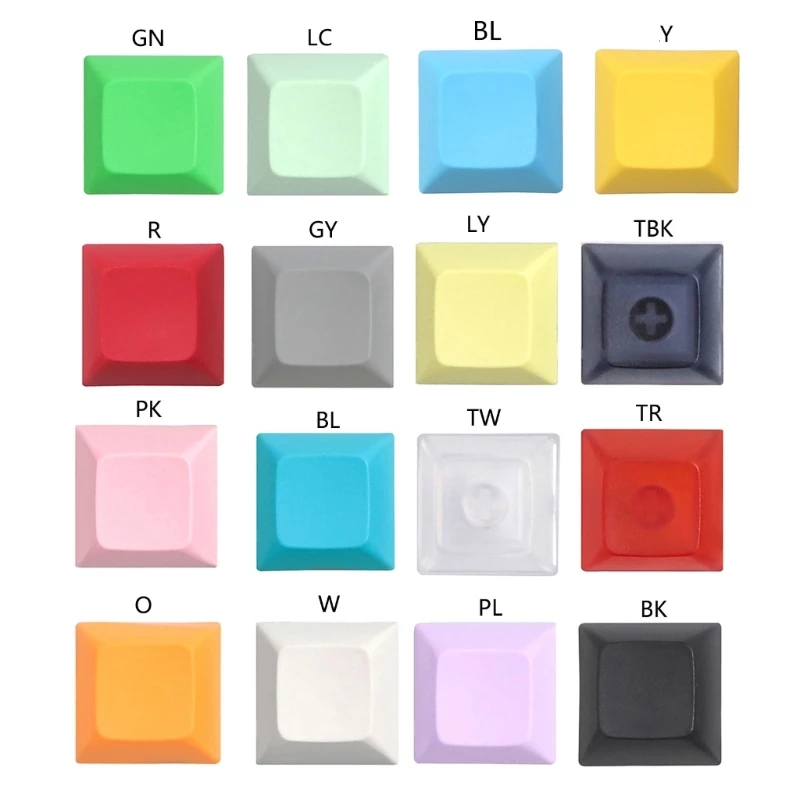 DSA Keycap Blanks Blank Personality Supplement 1U Keycaps 20 Pieces Multiple Color Dropship