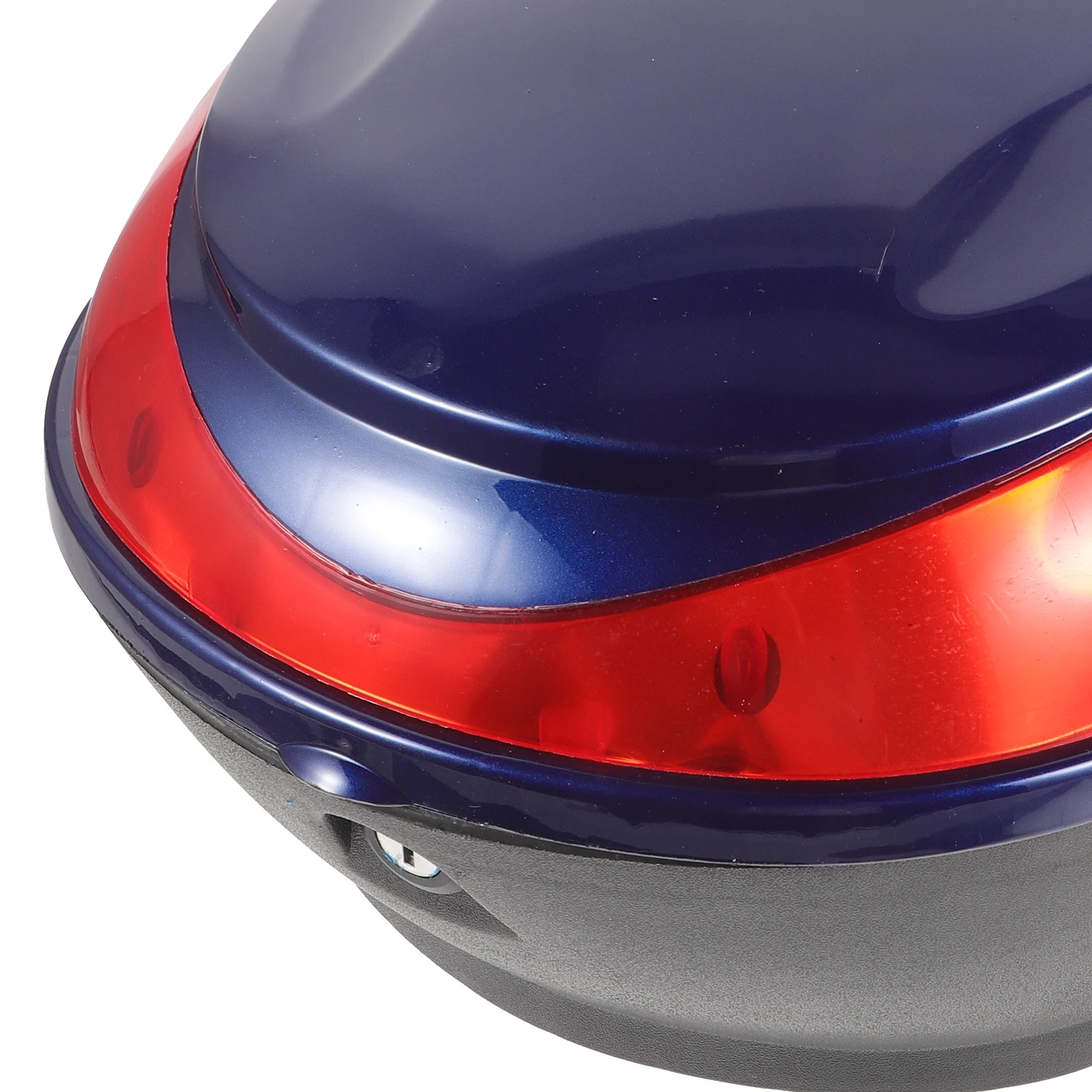 

Electric Motorcycle Trunk Large Capacity Rear Storage Box for Scooter Blue Plastic Luggage Case Tail Bag Safe Lock Waterproof