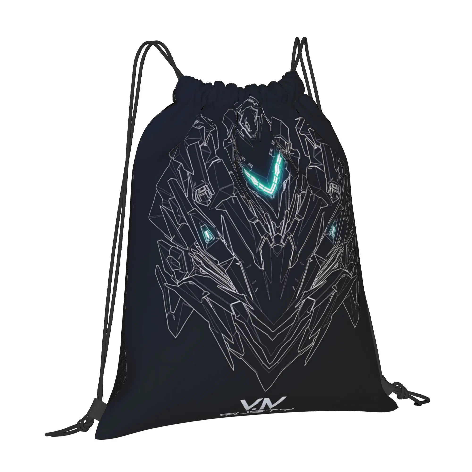 For travel Pouch Armored Core robot  Kawaii Drawstring Bags Shopping Shoe Clothes Storage Multi-function Teen Portable Rucksack