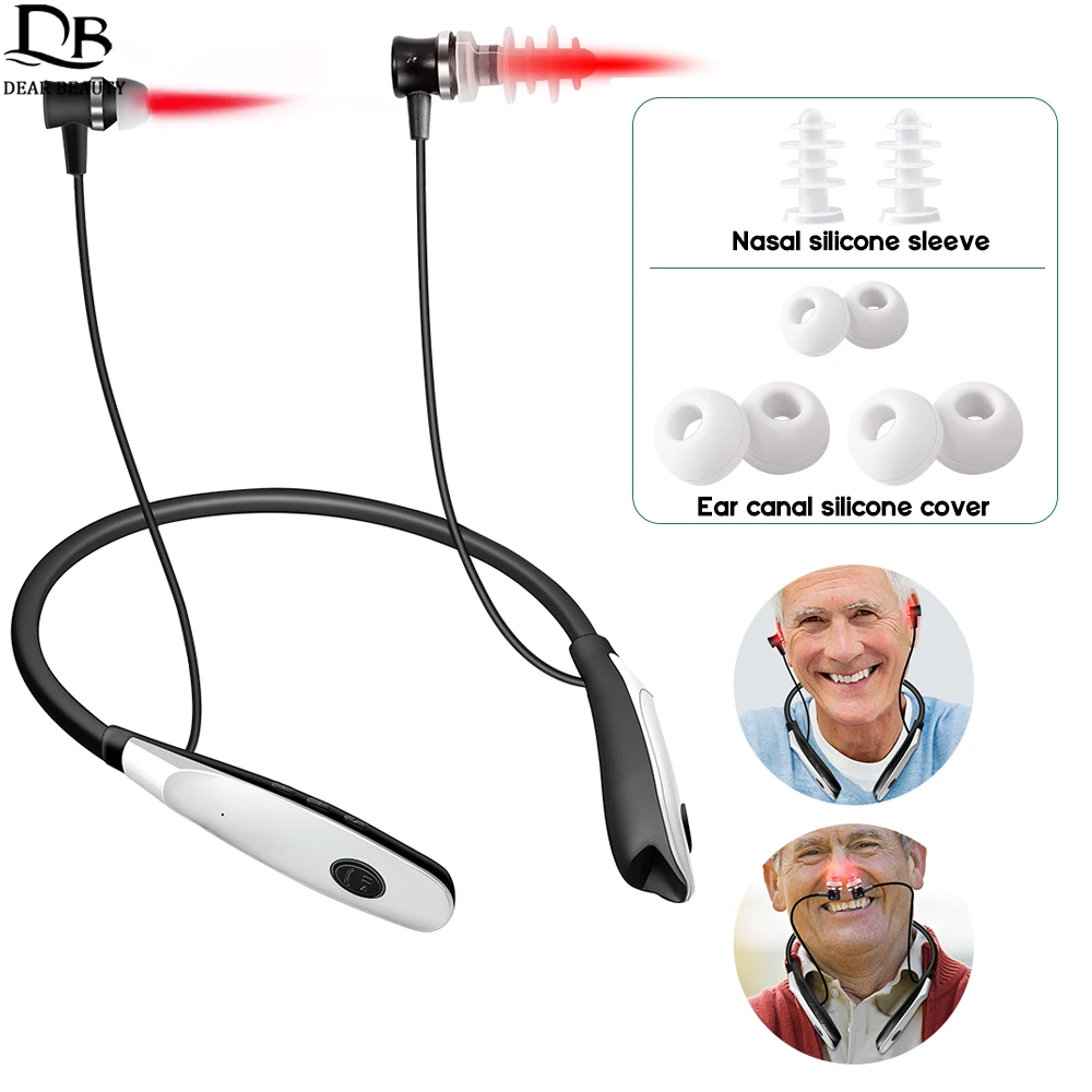 

2 в 1 портативный лазерный разлучатель для носа и ушных каналов 650 нм лазерная терапия ринит синусит лечение шума облучение ушей