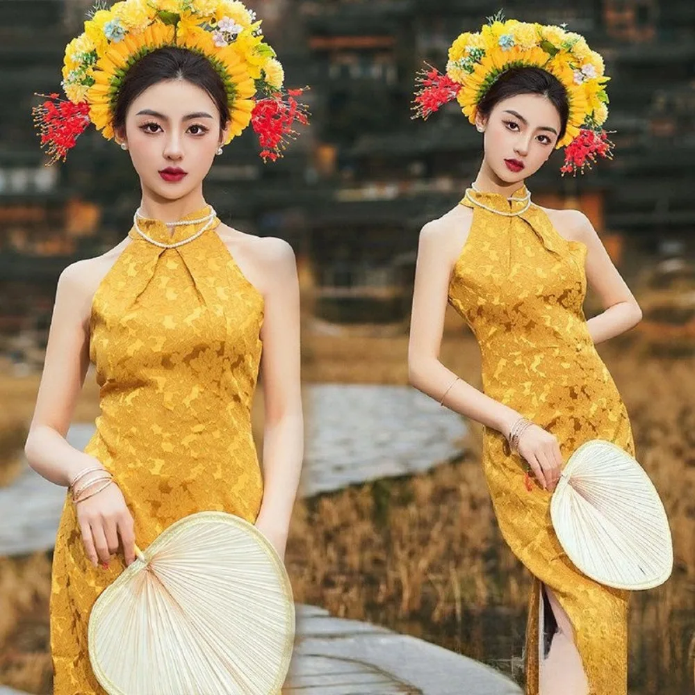 

Cheongsam Chinese Traditional Dress Qipao Cosplay Costumes Streetwear Ethnic Style Vintage Clothes Hanfu Party Women Clothing