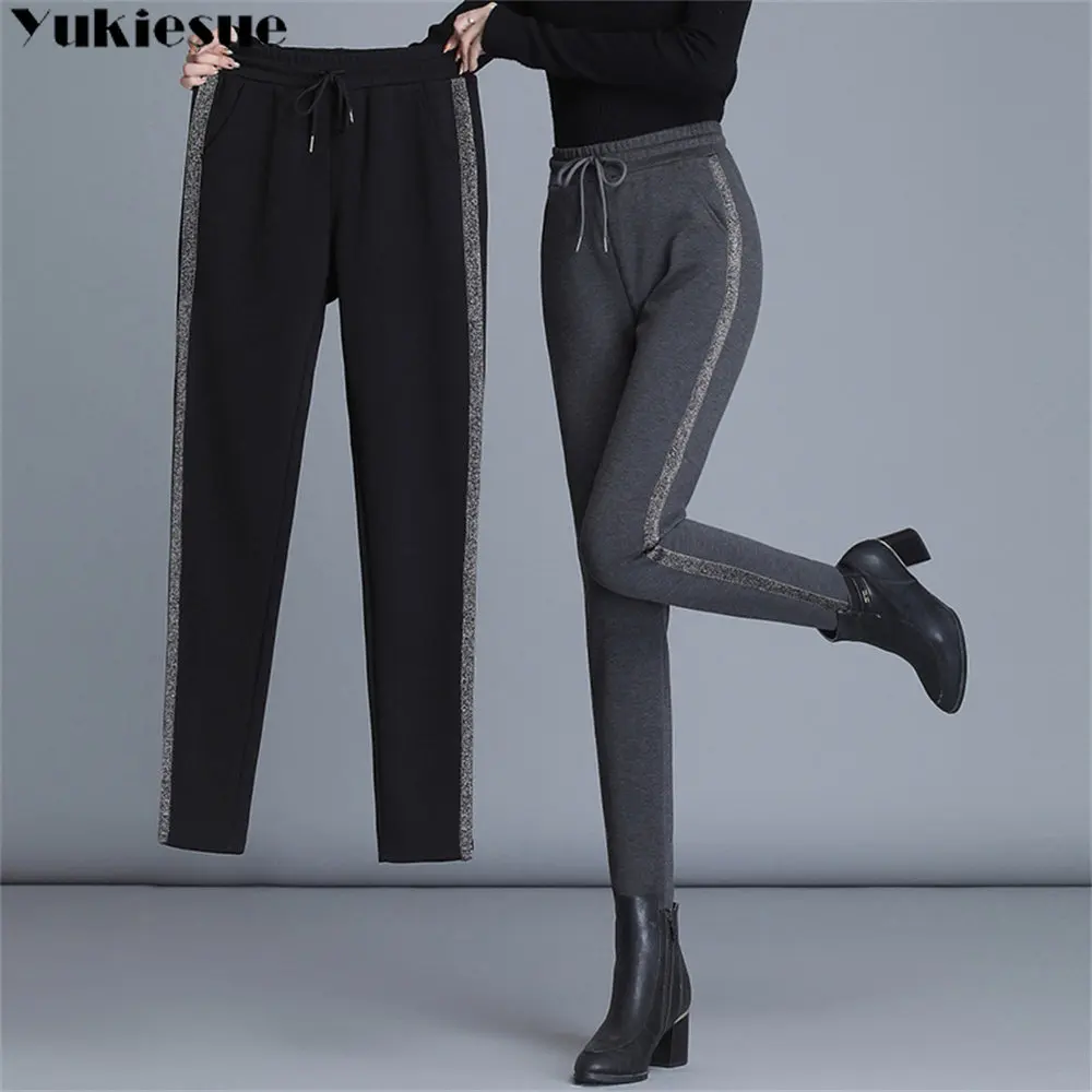 

Winter Women Hight Waist Solid Color Slim Comfortable Casual Stretchy Thicken Thermal Legging Women Leggings Velvet Warm Pants