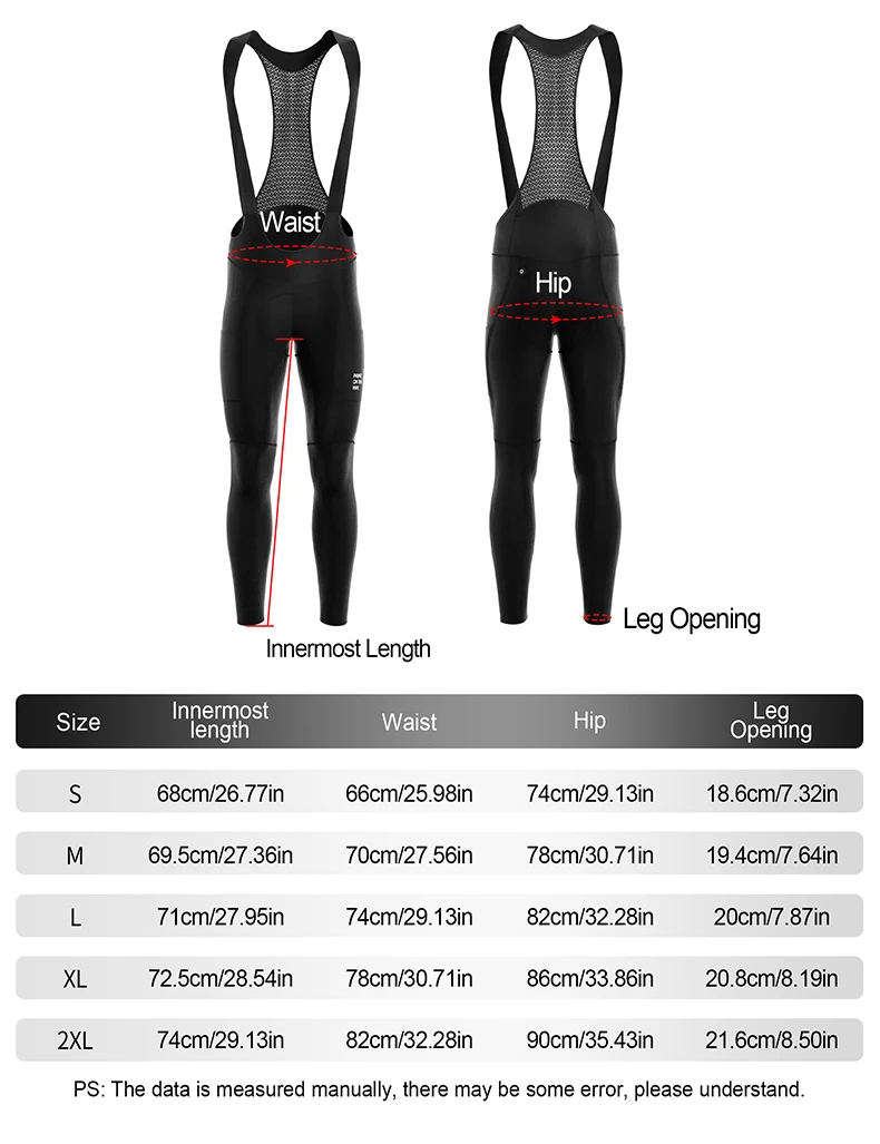 INBIKE Frühling Herbst Radfahren Set Radfahren Jersey langarm Trägerhose mit Polsterung Mountain Road Bike Anzüge Radfahren Kleidung Männer – Detail 8