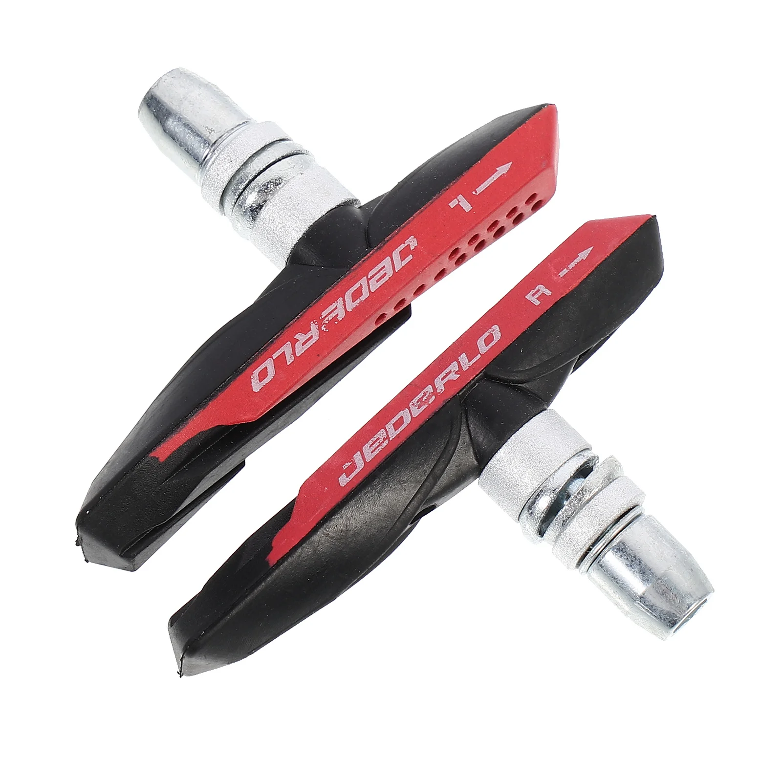 

1 Pair Rubber Bike Brake Pads Durable Oil Heat Resistant Strong Adhesion No Powder Silent C-Shape Protection Large Contacting