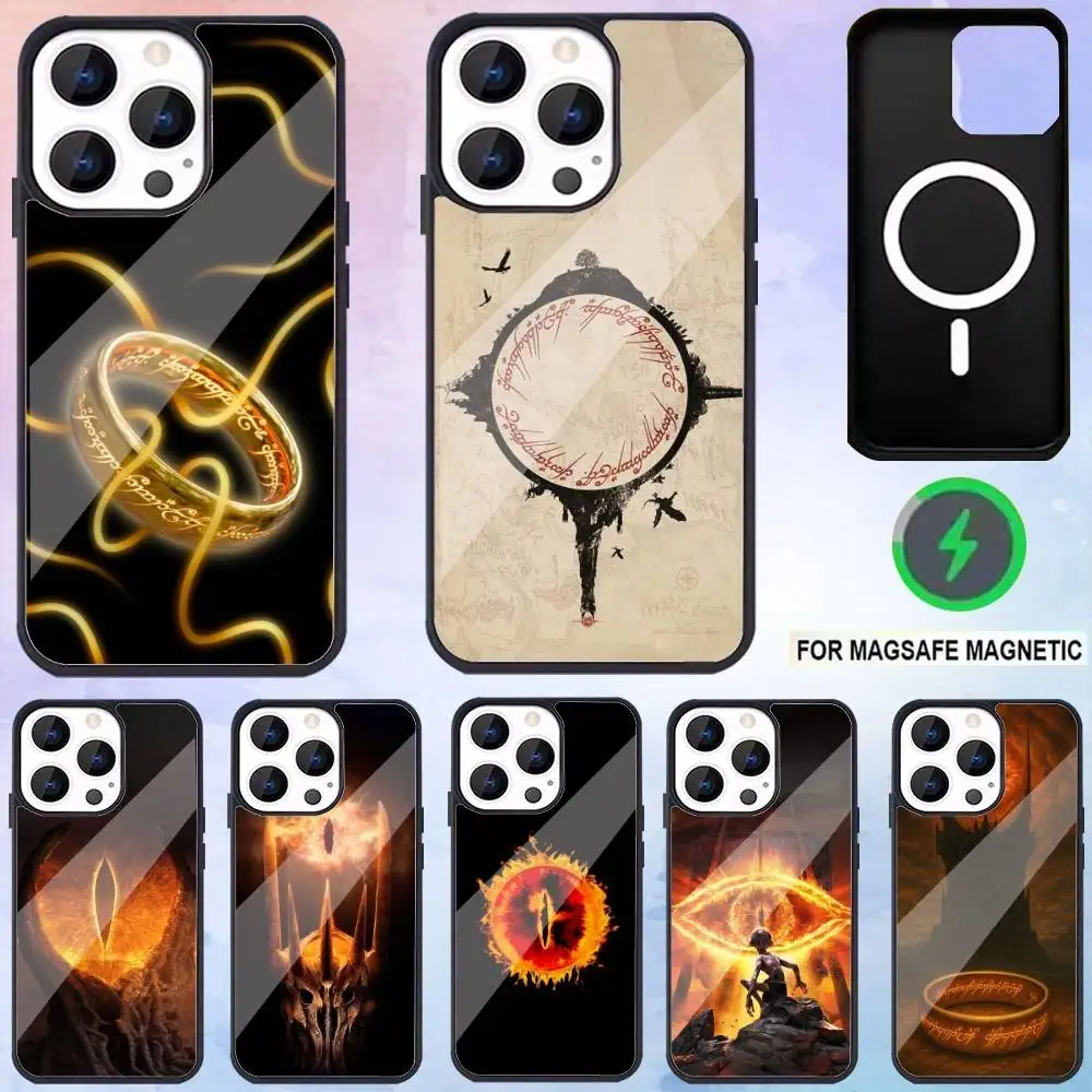 

L- Lord R-Rings Phone Case For iPhone17,16,15,14,13,12,11 Plus,Pro Max Magnetic Magsafe Wireless Charging