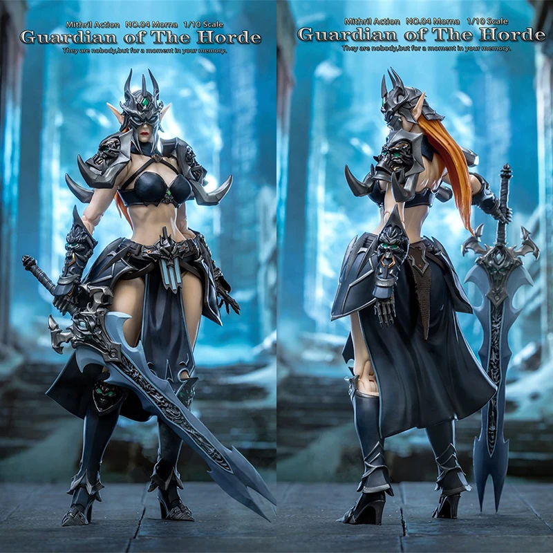 Mithril Action 1/10 Scale Female Guardian Of The Horde 04 Morna Elf Swordsman With Weapon Full Set Soldier Action Figure Models