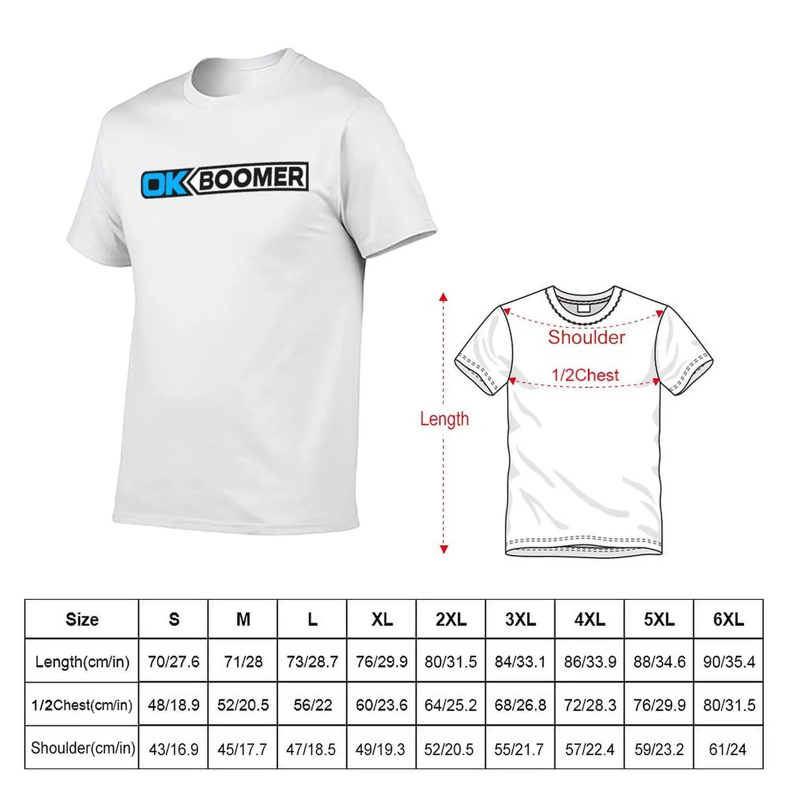 OK BOOMER (Blue) [Roufxis-Rb] T-Shirt anime tshirt t shirt man plain T-Shirt
