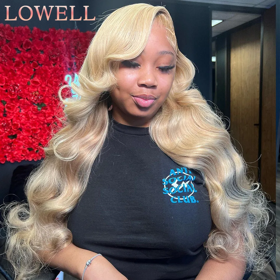 250% 613 Hd Lace Frontal Wig 13X6 Blonde Transparent HD Lace Frontal Wig 13×4 Body Wave Human Hair Wigs For Wowen Brazilian Hair