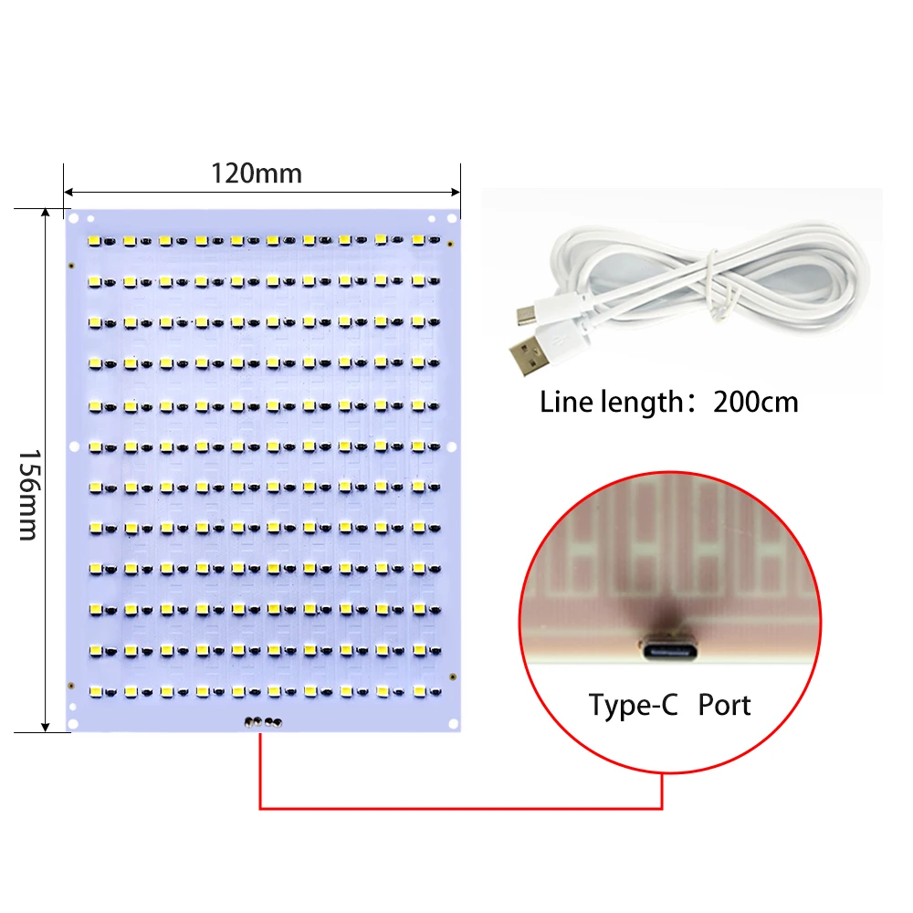 Untuk Bambu Lab Kit lampu Led, cahaya putih/dingin/hangat tanpa cangkang lampu 001 Kit lampu dapat disesuaikan suku cadang lampu Led Model DIY