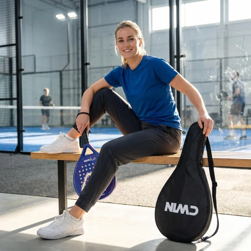 CWIN FORCE PRO 100% Carbonfaser-Padel-Schläger mit großem Sweet Spot, 360g, inklusive Tragetasche für Spieler aller Leistungsklassen – Detail 8