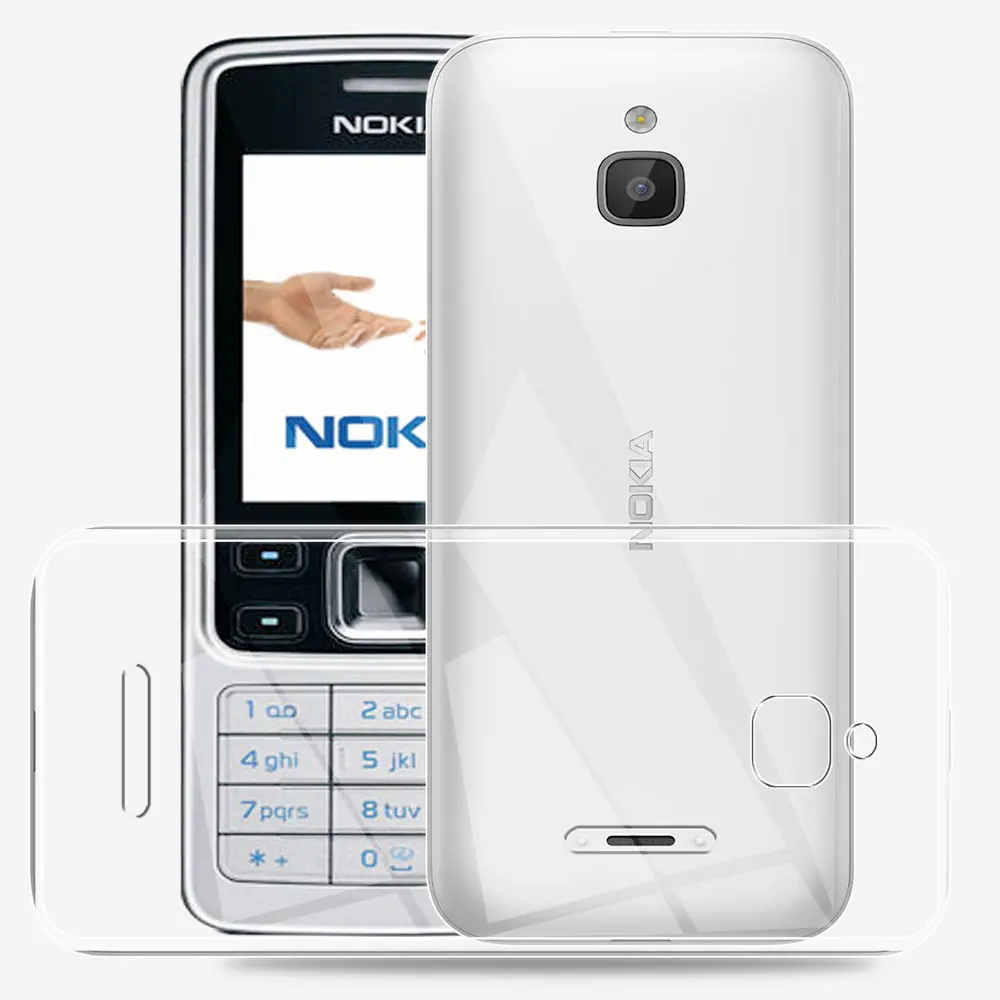 For Nokia 6300 Case 2.4 inch Clear Silicone Soft TPU Cover For Nokia 6300 Funda For Nokia 6300 Transparent Nokia6300 Coque