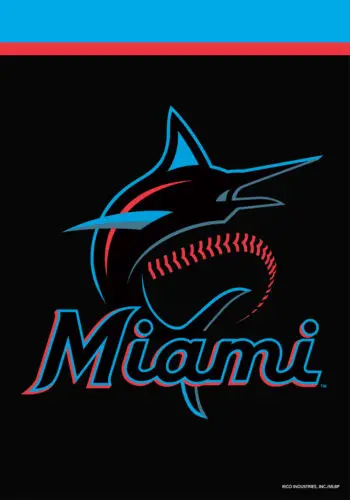 Miami Marlins House Flag Licensed ; Briarwood Lane