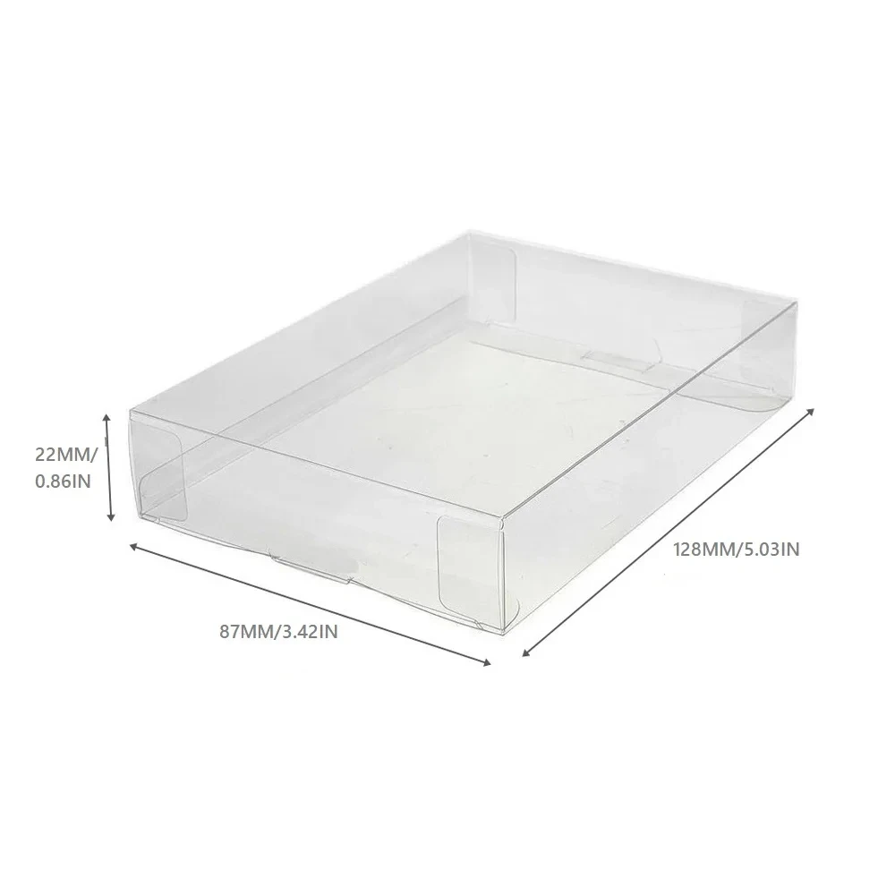 RUITROLIKER 10Pcs EU JP Version Clear Game Cartridge Case Protector Box Sleeve Case for Super SNES Cartridge Japanese version