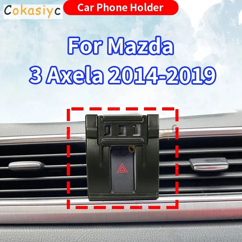 Suporte para Telefone de Carro para Mazda 3 Axela 2014 2015-2018 2019, Carregamento Sem Fio, Suporte de Gravidade, Base Fixa Especial, Acessórios para