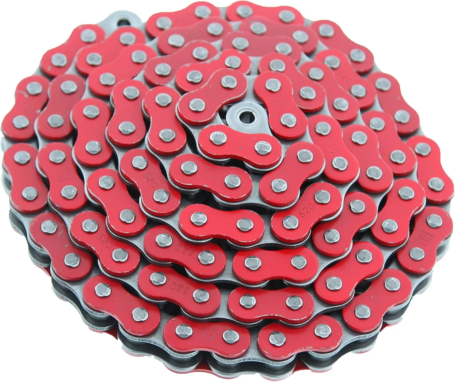 

Red 520 Motorcycle Chain 120 Links Heavy Roller Chain Powersports Parts for Honda CR250 450cc SSR ATV Dirt Pit Bikes Accessories