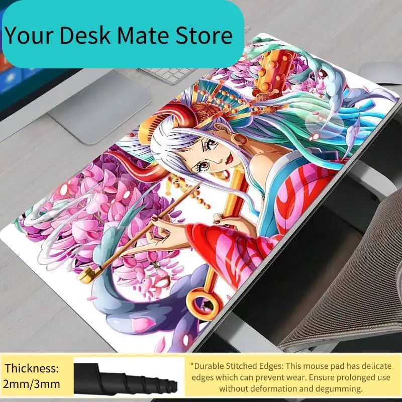 

One Piece Yamato Mouse Pad Large Gamer XXL Keyboard Mouse Pads Desk Mouse Mat Carpet Rubber Tapis Souris Gaming Notbook Mousepad
