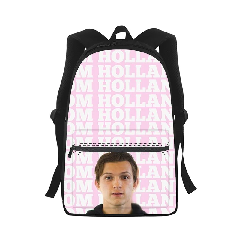 

Tom Holland Men Women Backpack 3D Print Fashion Student School Bag Laptop Backpack Kids Travel Shoulder Bag