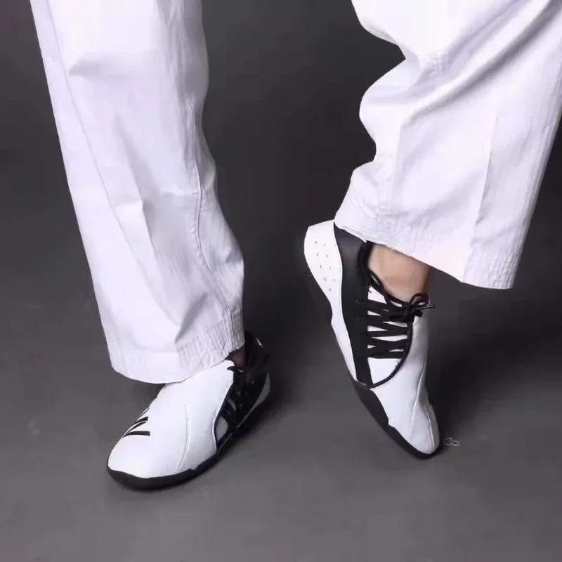 Professional Martial arts shoes Men Women Soft Bottom Tai Chi shoe Couples White Taekwondo Shoes Unisex Comfortable Wushu Shoe