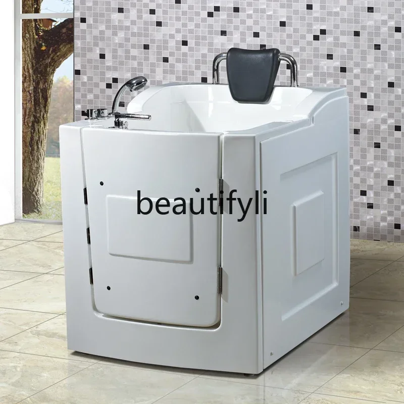 Y AThe elderly barrier-free side door walk-in home split massage smart bathtub