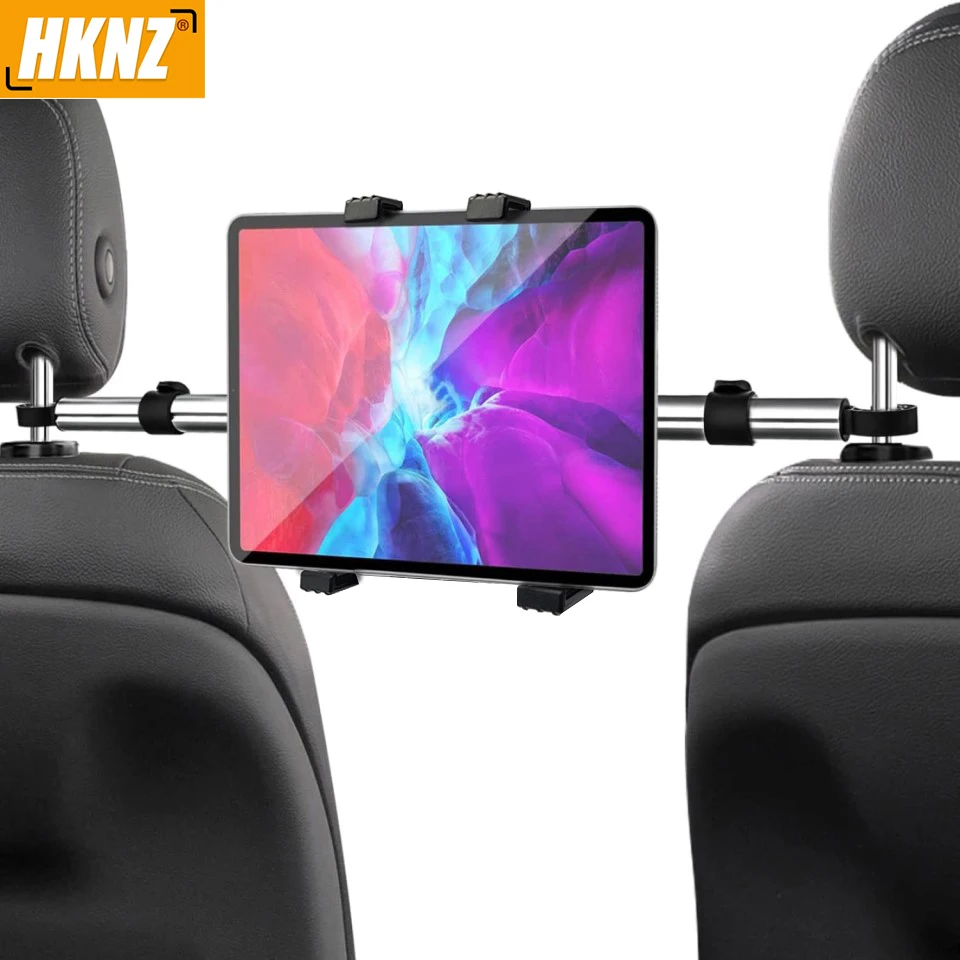 7-13inch Tablet Stand Holder in Car for iPad Pro 12.9 Car Holder Back Seat Headrest Tablet Mount Clamp for Samsung Galaxy Tab S7