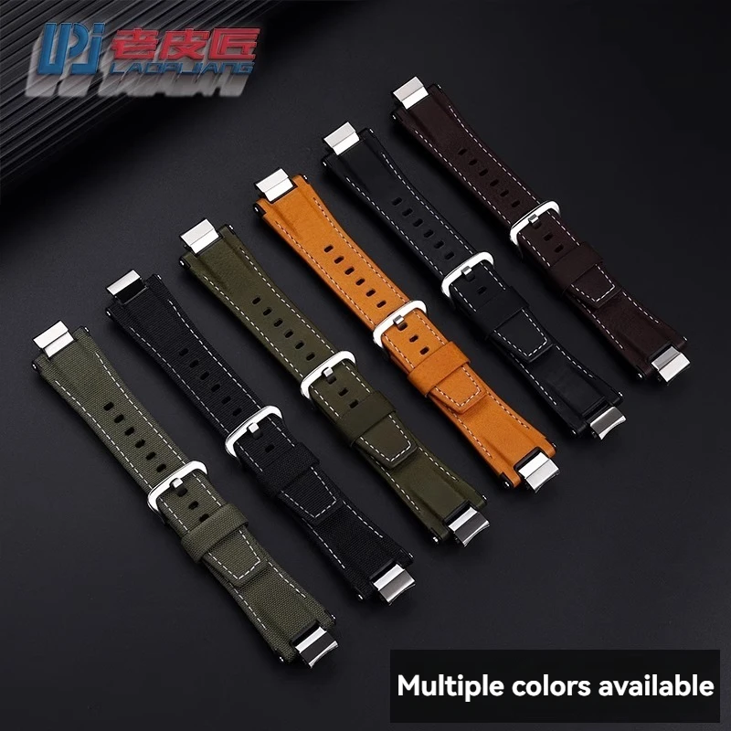 Dla Casio G-SHOCK MTG-B3000 MTG B3000 zmodyfikowany nylonowy skórzany pasek do zegarka męska bransoletka Quick Release stalowy Linker Watchband