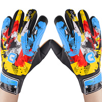 Soccer Goalkeeper Gloves, Graffiti Style Goalkeeper Gloves With Strong Grip, Non-Slip Soccer Gloves