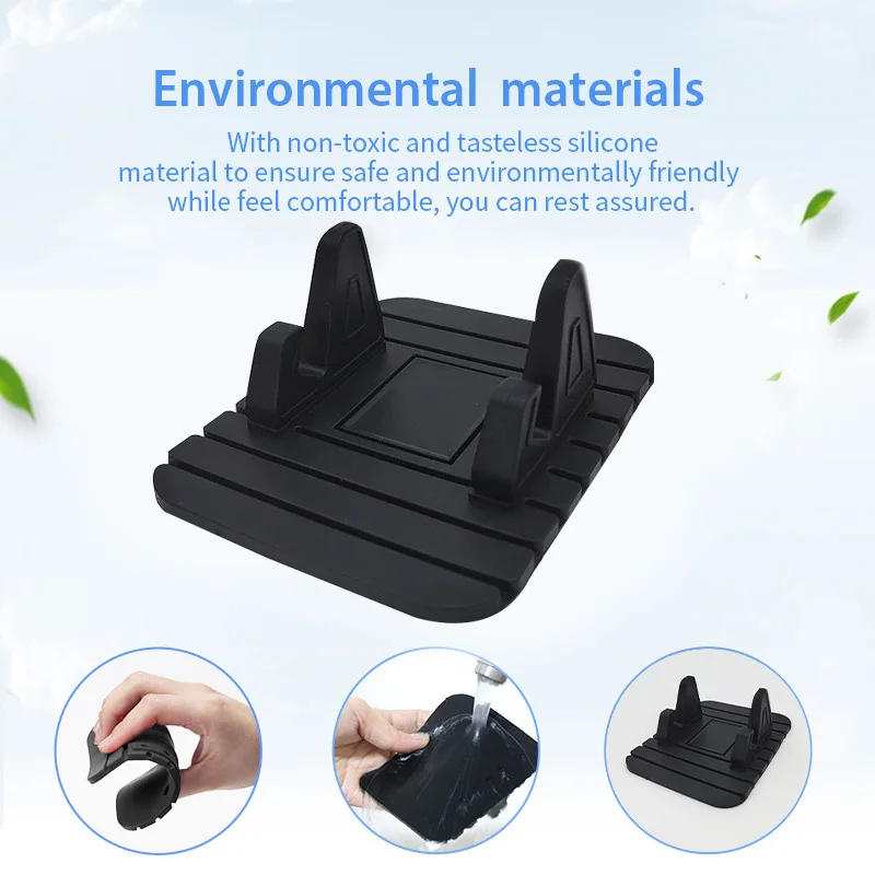 Anti-slip Car Silicone Holder Mat Pad Dashboard Stand Mount For Phone GPS Bracket For iPhone Samsung Xiaomi Huawei Universal