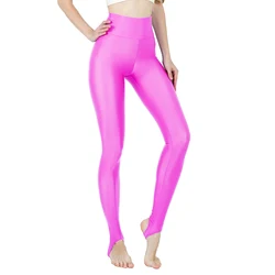 AOYLISEY Women Black High Waisted Leisure Leggings With Stirrup Skinny Plus Size Spandex Elastic Fitness Spring Workout  Pants