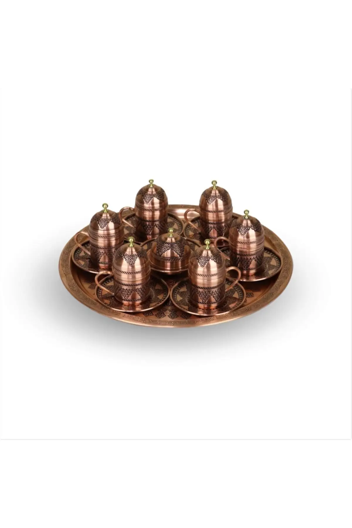 Finlive grape processing copper coffee set Cooper Luxury Cups