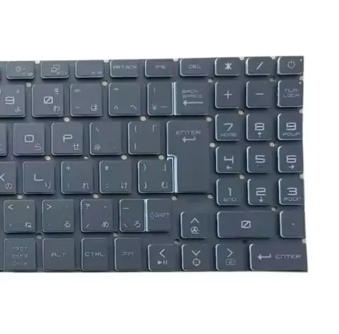 No Backlit JP Keyboard Limited Edition For MSI Crosshair 15 R6E B12UEZ B12UGZ B12UGZ-050 Japanese JP Black No Frame New