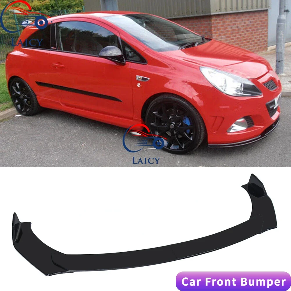 LAICY For Vauxhall Corsa Corsa-e 1992-2022 Car Front Bumper Lip Chin Spoiler Splitter Body Kit Guard Deflector Lips Covers