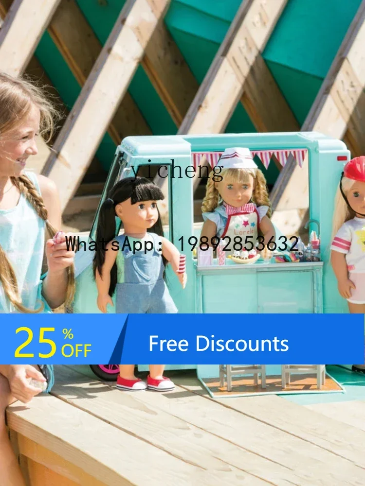 

AF Baby Ice Cream Car Children Play House Simulation Toy Girl Ice Cream Early Childhood Education Birthday Gift Baby