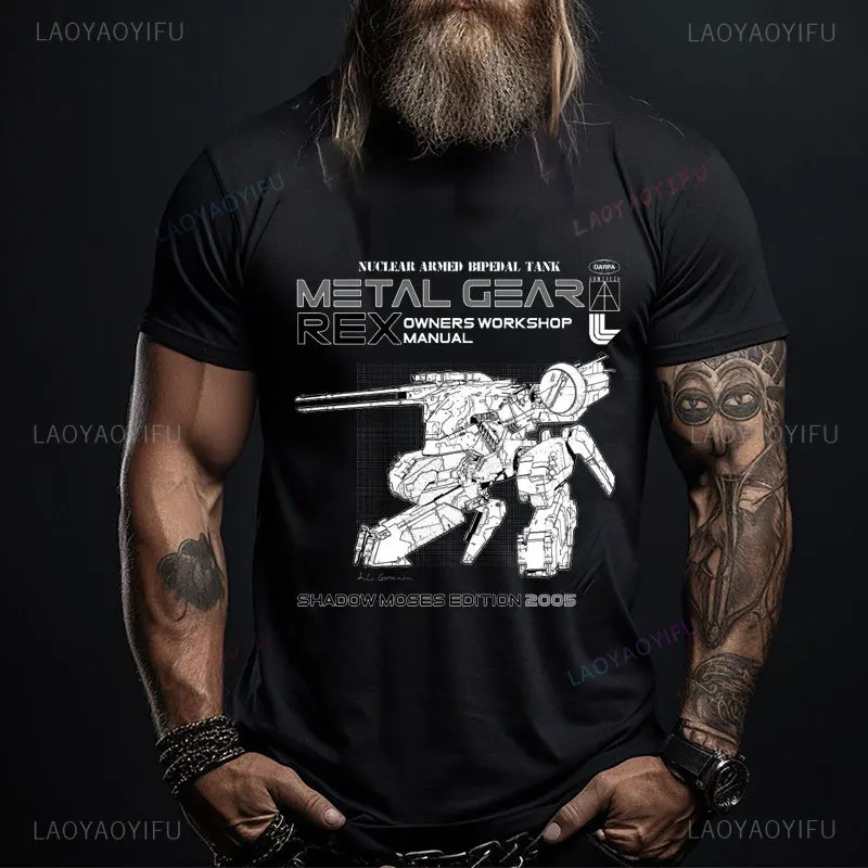 Video Game Metal Gear Solid V T-Shirt The Phantom Pain Graphic Cotton Tee Venom Snake Tshitrt Metal Gear Solid Short Sleeve Tops