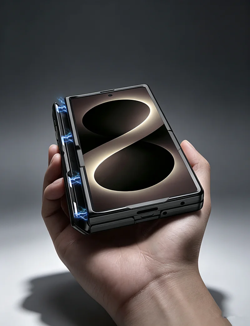 GKK Magnetisches Scharnier-Schutzgehäuse für Samsung Galaxy Z Fold 8 Ultra 7 6 5 Stand Matt Harte PC-Hülle für Samsung Z Fold 4 – Detail 15