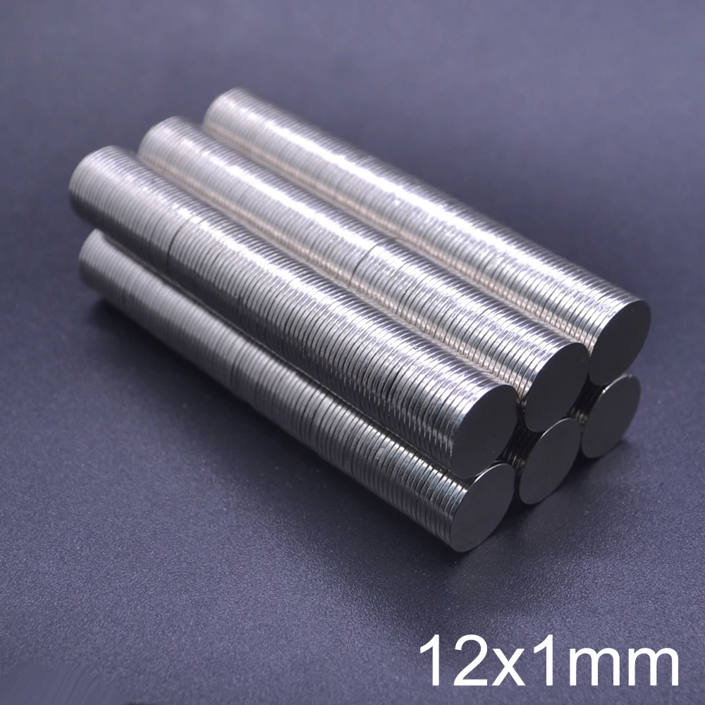 5~5000pcs 12x1 Thin Circular Powerful Magnets 12mmx1mm Neodymium Disc Magnet 12x1mm Permanent NdFeB Magnets 12*1 Small Magnet