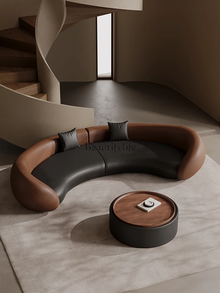 

Semicircular curved special-shaped sofa hotel sales office beauty salon office business rest area