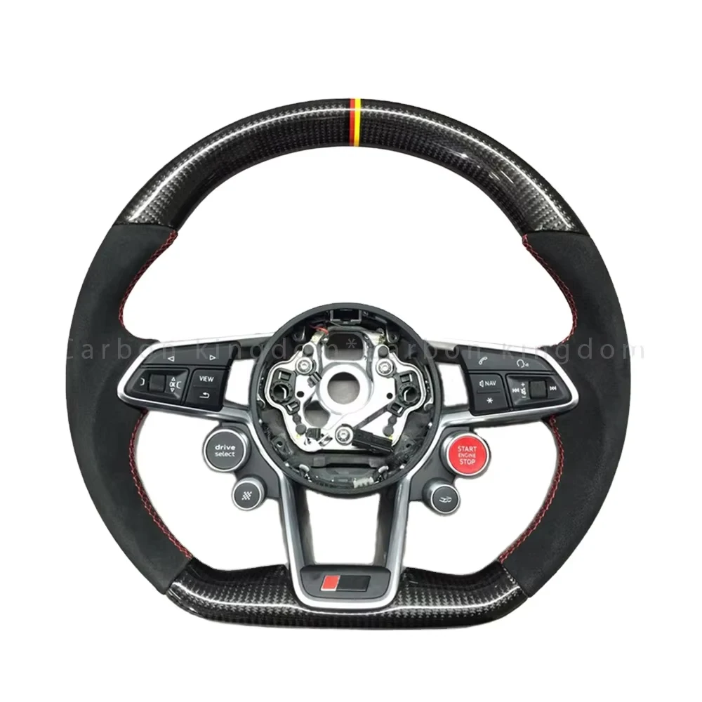 

Индивидуальное рулевое колесо из углеродного волокна для Audi B9 A3 A4 A5 RS3 RS4 RS5 S3 S4 S5 A6 A7 A8 Q5 Q7 Q8 TT R8