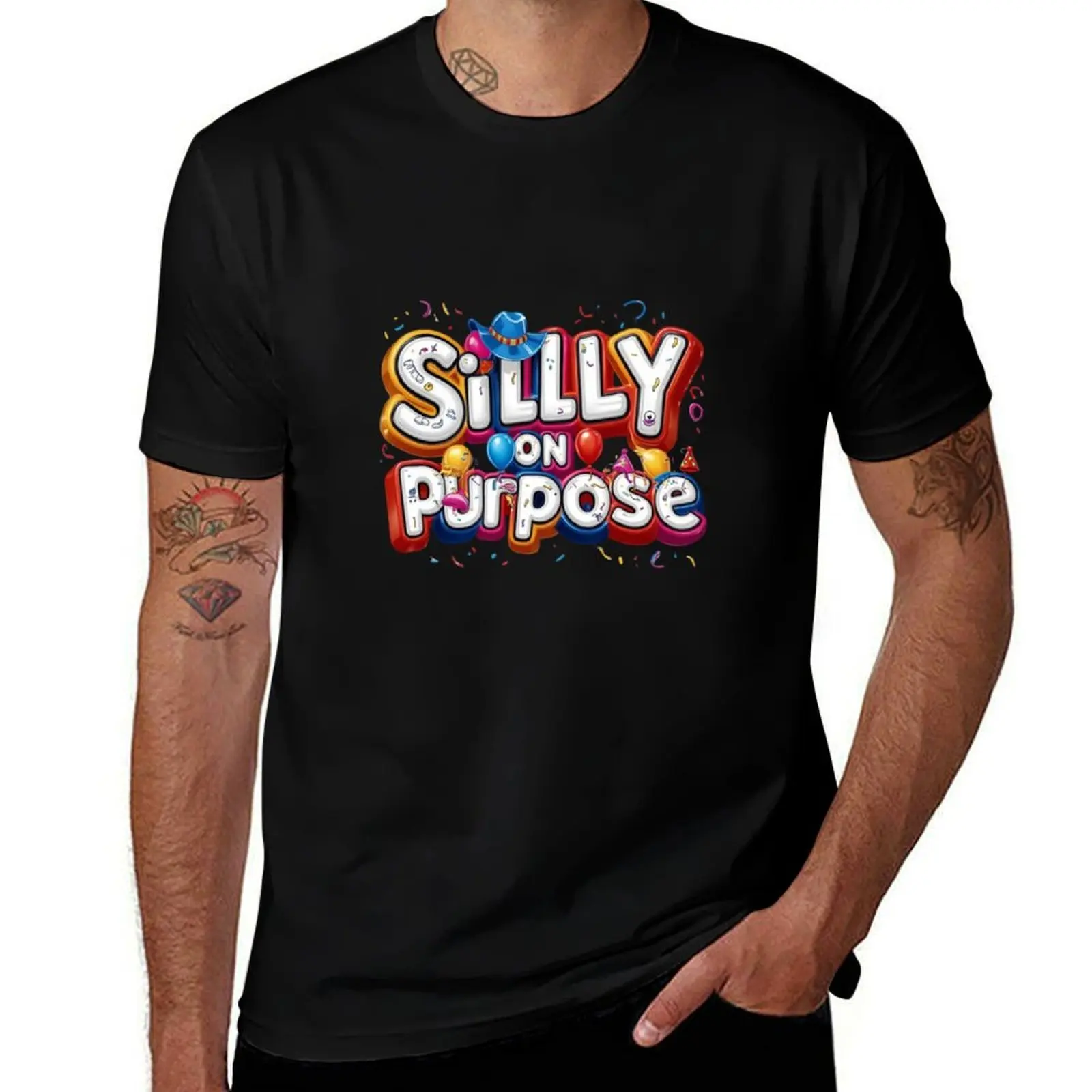 

Silly on Purpose T-Shirt luxury designer sports fans oversize t-shirts man mens big and tall t shirts