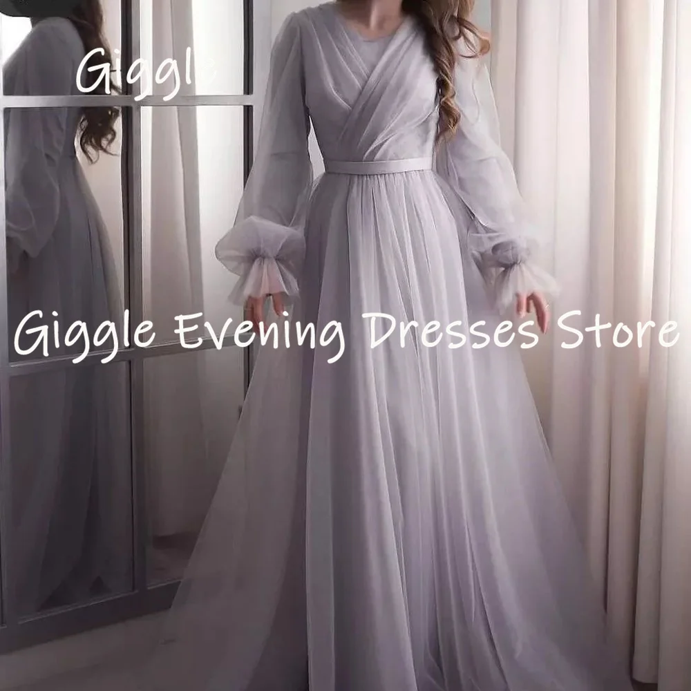 Giggle Tulle A-line Sweetheart Popular Ruffle Formal Prom Gown Floor-length Evening Elegant Party Dresses for Women 2023