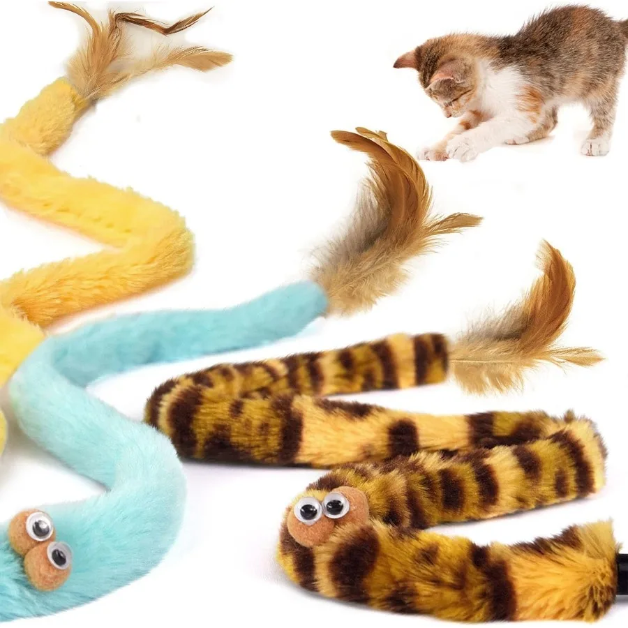 ألعاب القطط للعب في الأماكن المغلقة قوس قزح القط العصا اللعب ريشة يقلب أفخم الكرة القط لعب لعبة الريشة التفاعلية للعب دعابة و Cha #2