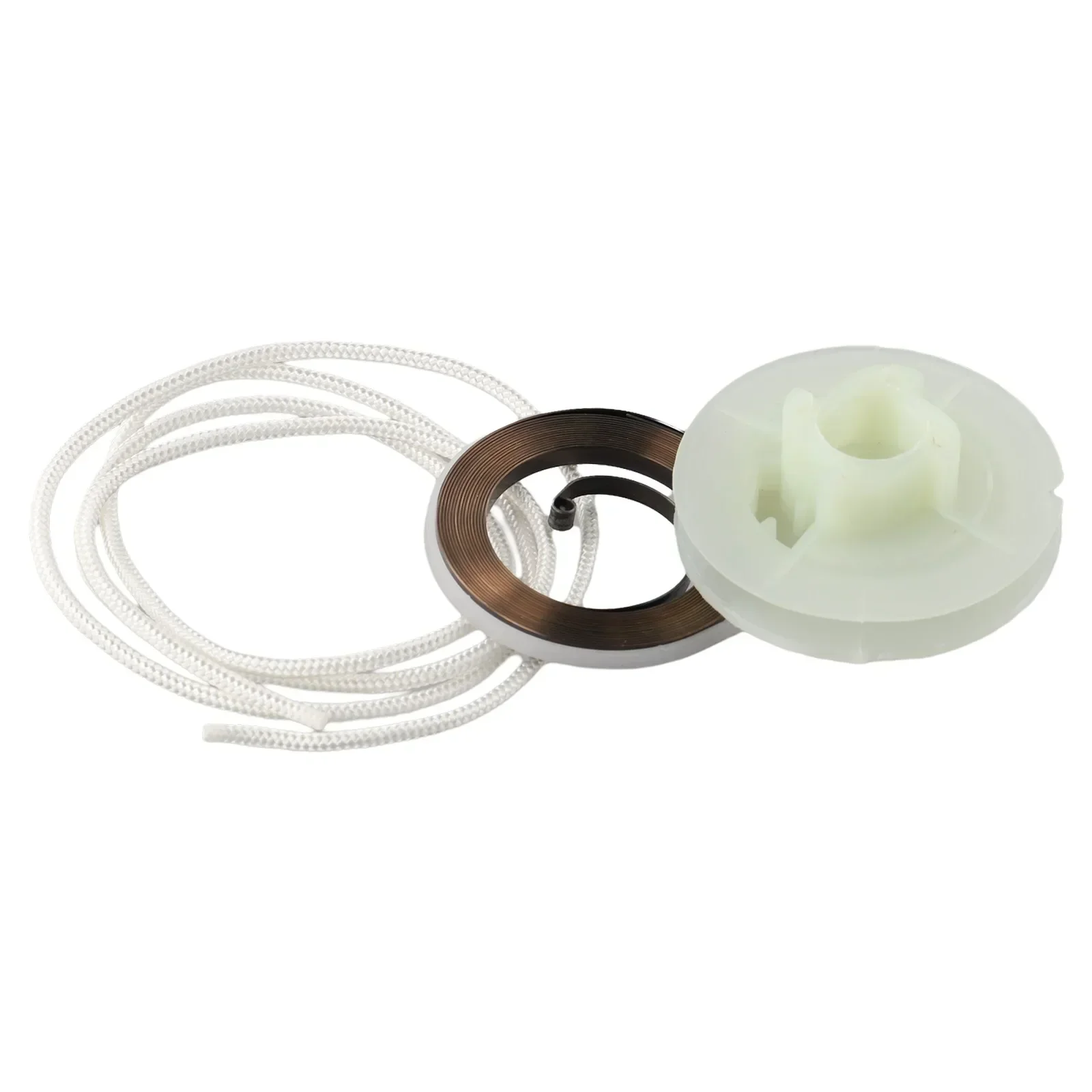 

Replace your For Chinese Chainsaw's Recoil Starter Spring & Pull Rope Kit Essential Parts for 4500 5200 45cc 52cc
