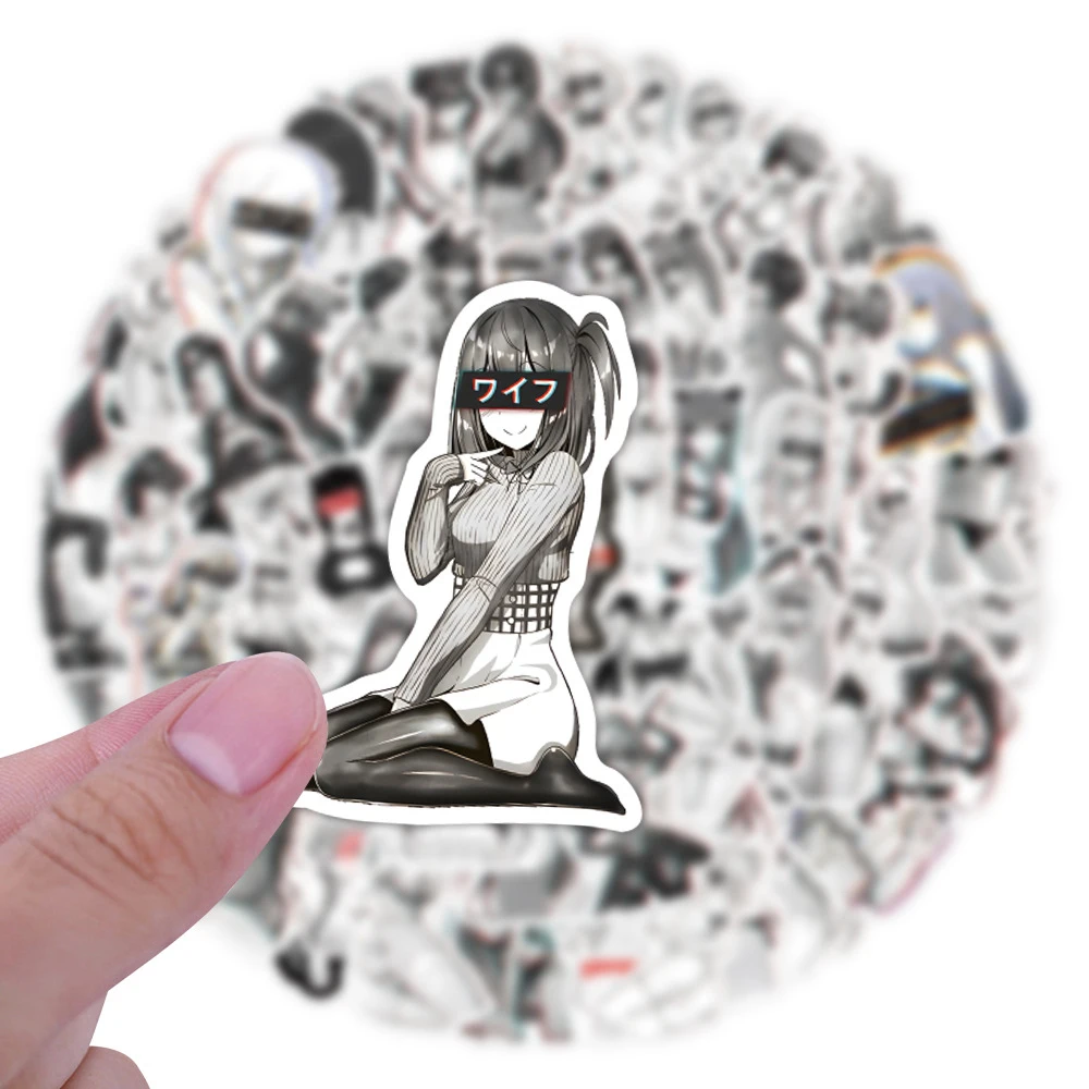 10/30/110 buah Anime seksi anak perempuan Waifu Hentai stiker dekorasi dewasa ponsel DIY Skateboard bagasi PVC stiker grafiti