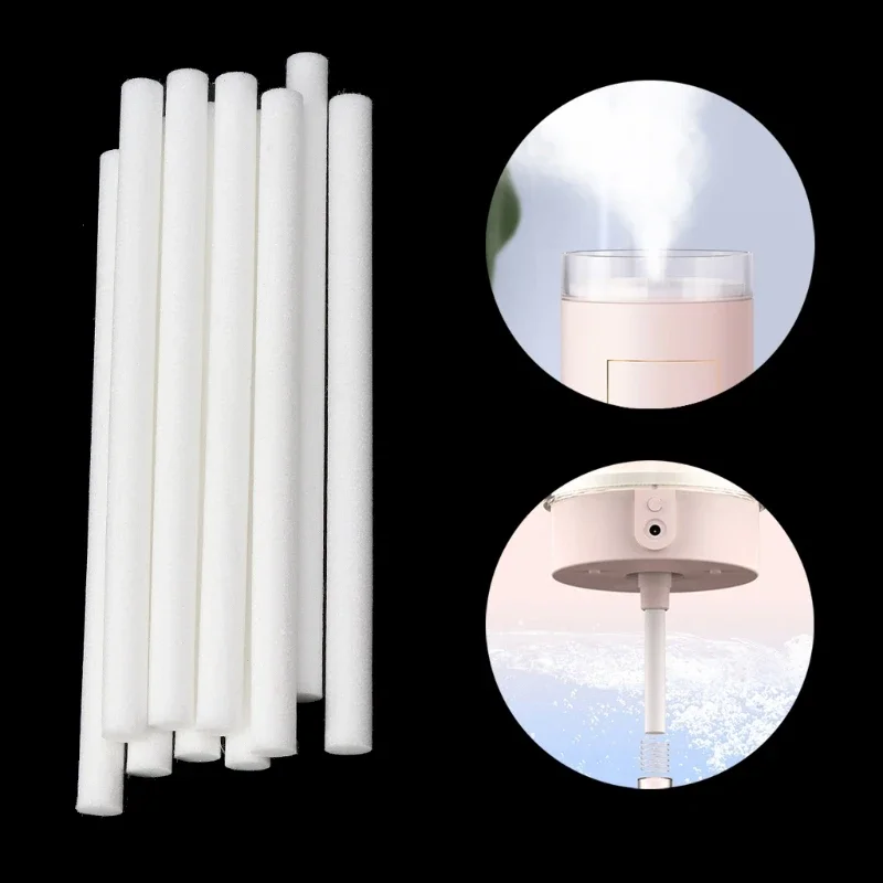 10 PCS 5mm Humidifier Filter Cotton Swab Core USB Air Ultrasonic Humidifier Aroma Diffuser Replacement Cotton Sponge Stick