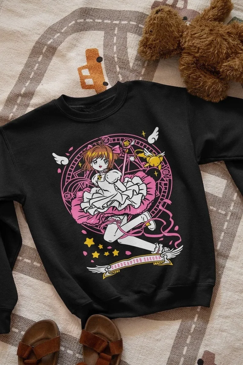 Cardcaptor Sakura sweatshirt, 90s retro design, Sakura anime, present for  fans, cute clothing