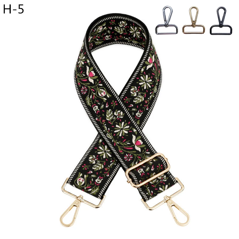 

Ethnic Style Jacquard Bag Strap 5CM Wide Accessories For Handbags Crossbody Bags 130CM Length Shoulder Bag Strap Belt For Bag