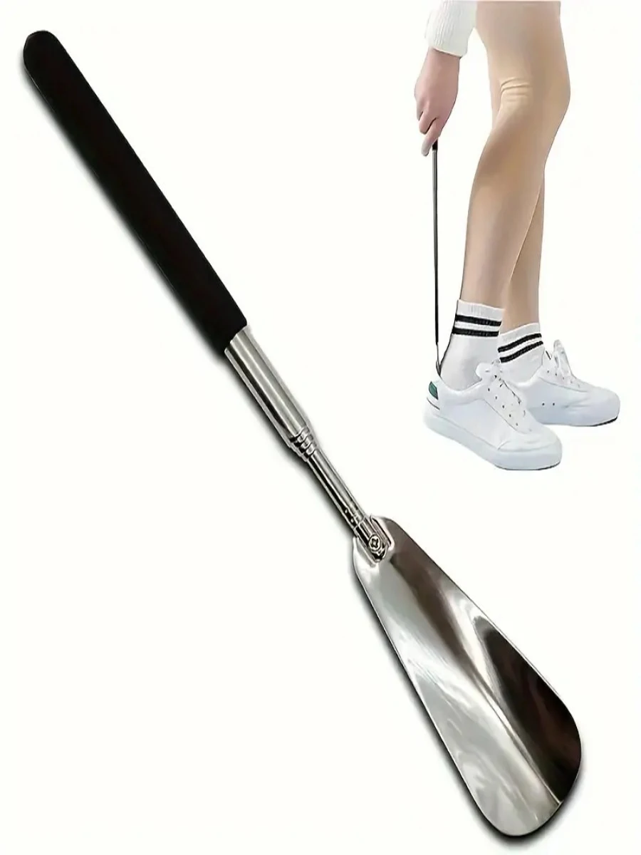1 Stück ausziehbarer Schuhzieher aus Edelstahl für ältere Menschen, Schuhhilfe, geeignet für Männer und Frauen – Detail 1